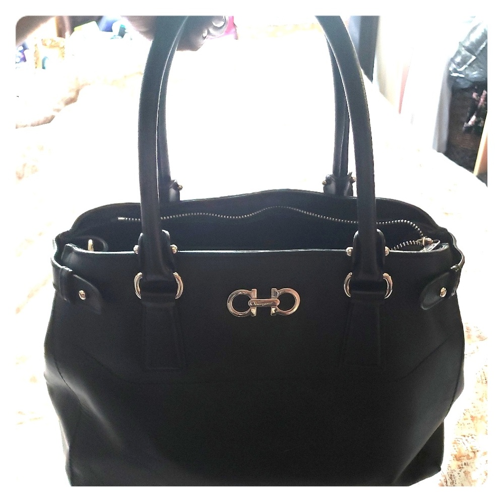 Authentic Ferragamo top handle bag